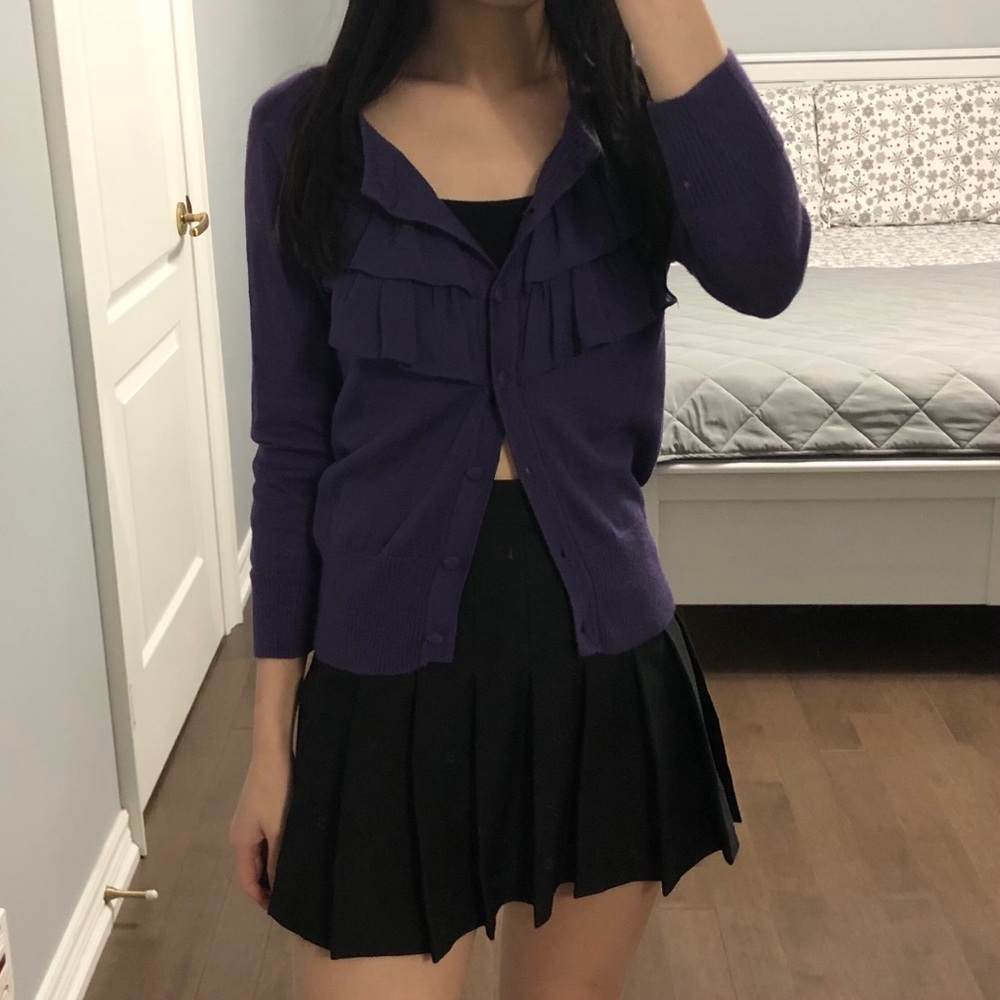 Grape Purple Cardigan